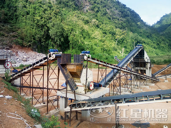 一天出600方沙，1610錘式破碎機(jī)輕松搞定
