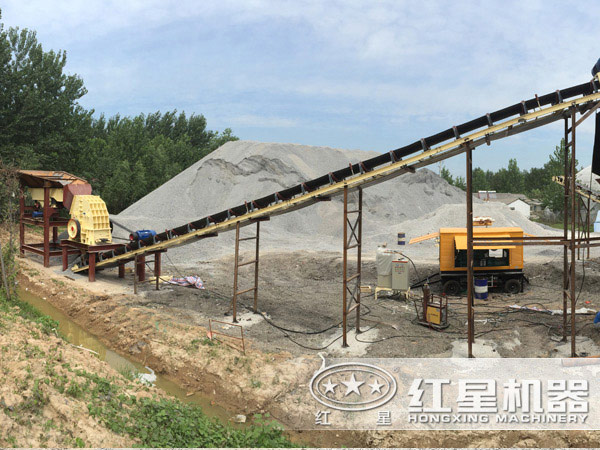 建一條時產(chǎn)500噸的石子破碎生產(chǎn)線,配哪個型號錘破機？