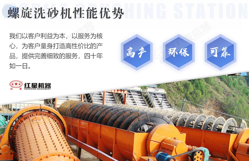 螺旋洗砂機(jī)的優(yōu)勢(shì)多